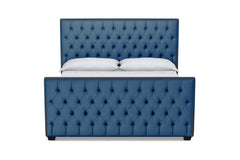 Huntley Tufted Upholstered Bed :: Leg Finish: Espresso / Size: King