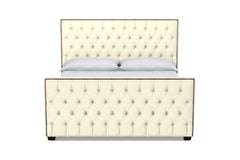 Huntley Tufted Upholstered Bed :: Leg Finish: Espresso / Size: California King