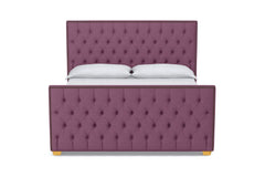 Huntley Tufted Upholstered Bed :: Leg Finish: Natural / Size: California King