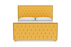 Huntley Tufted Upholstered Bed :: Leg Finish: Natural / Size: California King