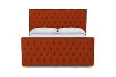 Huntley Tufted Upholstered Bed :: Leg Finish: Natural / Size: California King