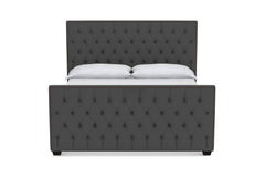 Huntley Tufted Upholstered Bed :: Leg Finish: Espresso / Size: California King