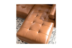 Jensen Reversible Chaise Leather Sectional