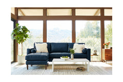 Jensen Reversible Chaise Leather Sectional