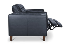 Keating Leather Loveseat with Power Footrests