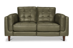 Keating Leather Loveseat with Power Footrests