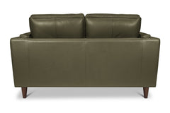 Keating Leather Loveseat with Power Footrests