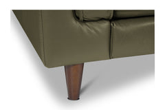 Keating Leather Loveseat with Power Footrests