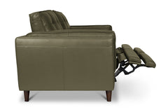 Keating Leather Loveseat with Power Footrests