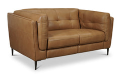 Kendrick Leather Loveseat with Power Footrests