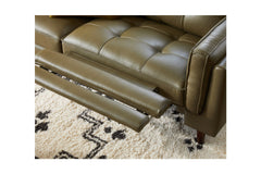 Keating Leather Sofa with Power Footrests