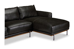 Jude 2pc Leather Sectional Sofa :: Configuration: RAF - Chaise on the Right