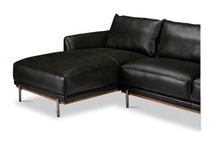 Jude 2pc Leather Sectional Sofa :: Configuration: LAF - Chaise on the Left