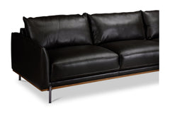 Jude 2pc Leather Sectional Sofa :: Configuration: RAF - Chaise on the Right