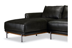 Jude 2pc Leather Sectional Sofa :: Configuration: LAF - Chaise on the Left