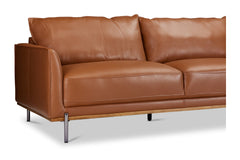 Jude 2pc Leather Sectional Sofa :: Configuration: RAF - Chaise on the Right