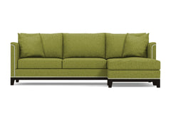 La Brea 2pc Sectional Sofa :: Leg Finish: Espresso / Configuration: RAF - Chaise on the Right