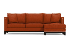 La Brea 2pc Sectional Sofa :: Leg Finish: Espresso / Configuration: RAF - Chaise on the Right