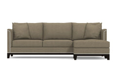 La Brea 2pc Sectional Sofa :: Leg Finish: Espresso / Configuration: RAF - Chaise on the Right