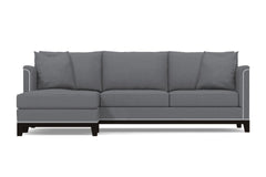 La Brea 2pc Sectional Sofa :: Leg Finish: Espresso / Configuration: LAF - Chaise on the Left