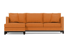 La Brea 2pc Sectional Sofa :: Leg Finish: Espresso / Configuration: LAF - Chaise on the Left