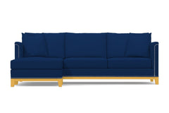 La Brea 2pc Sectional Sofa :: Leg Finish: Natural / Configuration: LAF - Chaise on the Left