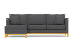 La Brea 2pc Sectional Sofa :: Leg Finish: Natural / Configuration: LAF - Chaise on the Left