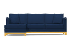 La Brea 2pc Sectional Sofa :: Leg Finish: Natural / Configuration: LAF - Chaise on the Left