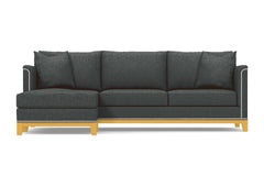 La Brea 2pc Sectional Sofa :: Leg Finish: Natural / Configuration: LAF - Chaise on the Left