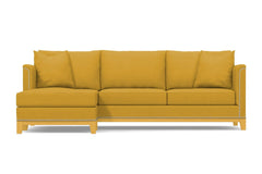 La Brea 2pc Sectional Sofa :: Leg Finish: Natural / Configuration: LAF - Chaise on the Left