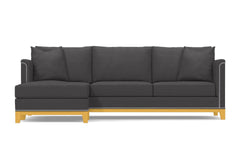La Brea 2pc Sectional Sofa :: Leg Finish: Natural / Configuration: LAF - Chaise on the Left