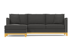 La Brea 2pc Sectional Sofa :: Leg Finish: Natural / Configuration: LAF - Chaise on the Left