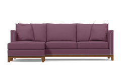 La Brea 2pc Sectional Sofa :: Leg Finish: Pecan / Configuration: LAF - Chaise on the Left