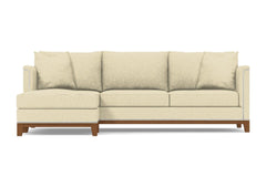 La Brea 2pc Sectional Sofa :: Leg Finish: Pecan / Configuration: LAF - Chaise on the Left