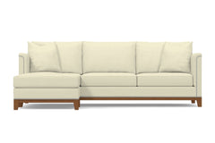 La Brea 2pc Sectional Sofa :: Leg Finish: Pecan / Configuration: LAF - Chaise on the Left