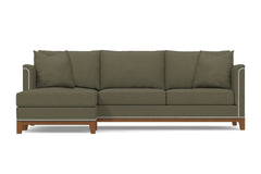 La Brea 2pc Sectional Sofa :: Leg Finish: Pecan / Configuration: LAF - Chaise on the Left