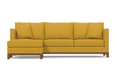La Brea 2pc Sectional Sofa :: Leg Finish: Pecan / Configuration: LAF - Chaise on the Left