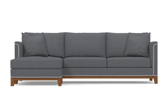 La Brea 2pc Sectional Sofa :: Leg Finish: Pecan / Configuration: LAF - Chaise on the Left