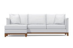 La Brea 2pc Sectional Sofa :: Leg Finish: Pecan / Configuration: LAF - Chaise on the Left