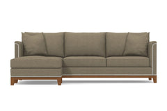 La Brea 2pc Sectional Sofa :: Leg Finish: Pecan / Configuration: LAF - Chaise on the Left