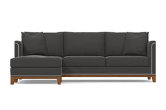 La Brea 2pc Sectional Sofa :: Leg Finish: Pecan / Configuration: LAF - Chaise on the Left
