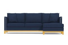 La Brea 2pc Sectional Sofa :: Leg Finish: Natural / Configuration: RAF - Chaise on the Right