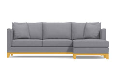 La Brea 2pc Sectional Sofa :: Leg Finish: Natural / Configuration: RAF - Chaise on the Right