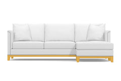 La Brea 2pc Sectional Sofa :: Leg Finish: Natural / Configuration: RAF - Chaise on the Right
