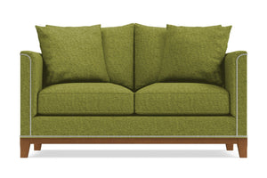 La Brea Twin Size Sleeper Sofa :: Leg Finish: Pecan / Sleeper Option: Memory Foam Mattress