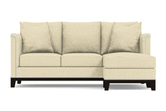 La Brea Reversible Chaise Sleeper Sofa :: Leg Finish: Espresso / Sleeper Option: Memory Foam Mattress