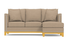 La Brea Reversible Chaise Sleeper Sofa :: Leg Finish: Natural / Sleeper Option: Deluxe Innerspring Mattress