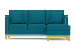 La Brea Reversible Chaise Sleeper Sofa :: Leg Finish: Natural / Sleeper Option: Memory Foam Mattress