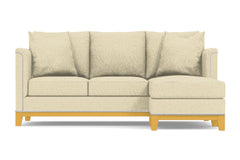 La Brea Reversible Chaise Sleeper Sofa :: Leg Finish: Natural / Sleeper Option: Deluxe Innerspring Mattress