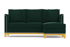 La Brea Reversible Chaise Sleeper Sofa :: Leg Finish: Natural / Sleeper Option: Memory Foam Mattress